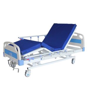 3 Crank Hospital Bed with Mattress